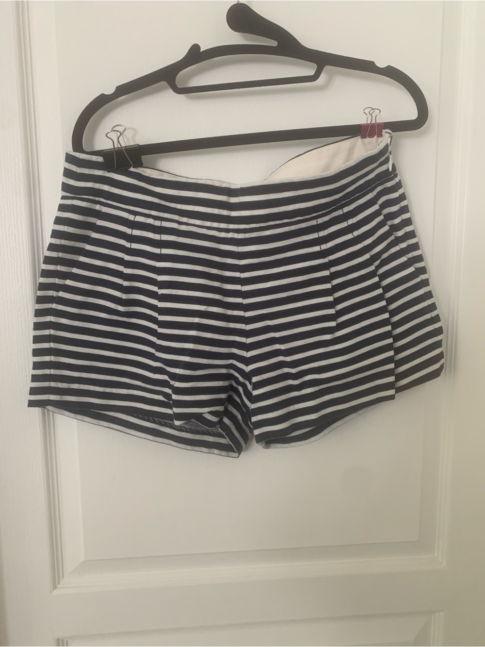 J.Crew Striped Navy and White Shorts